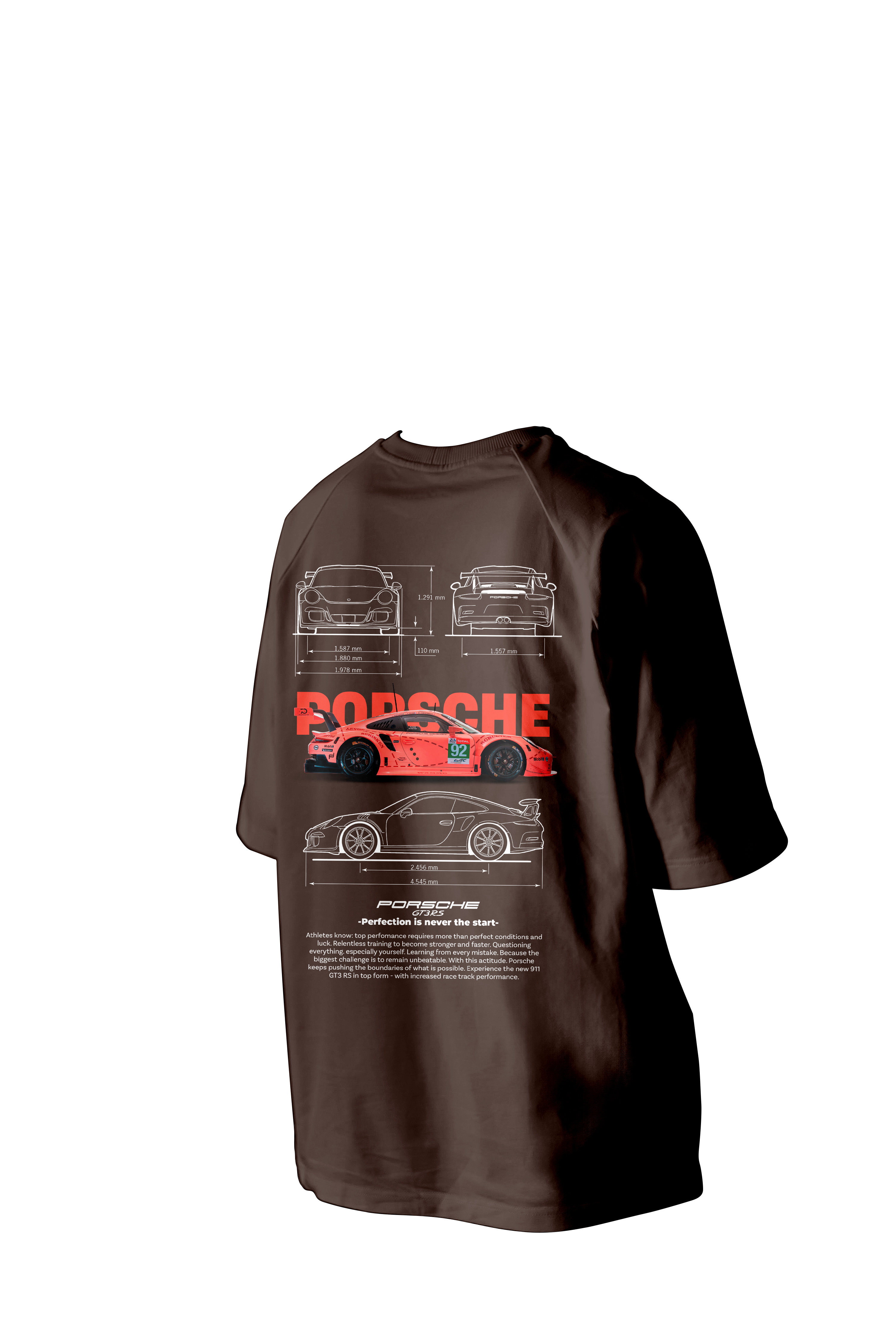 Porsche 911GT Printed Oversized Tee